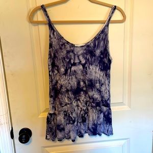 Ginger G Ue Tie Dye Peplum Tank M